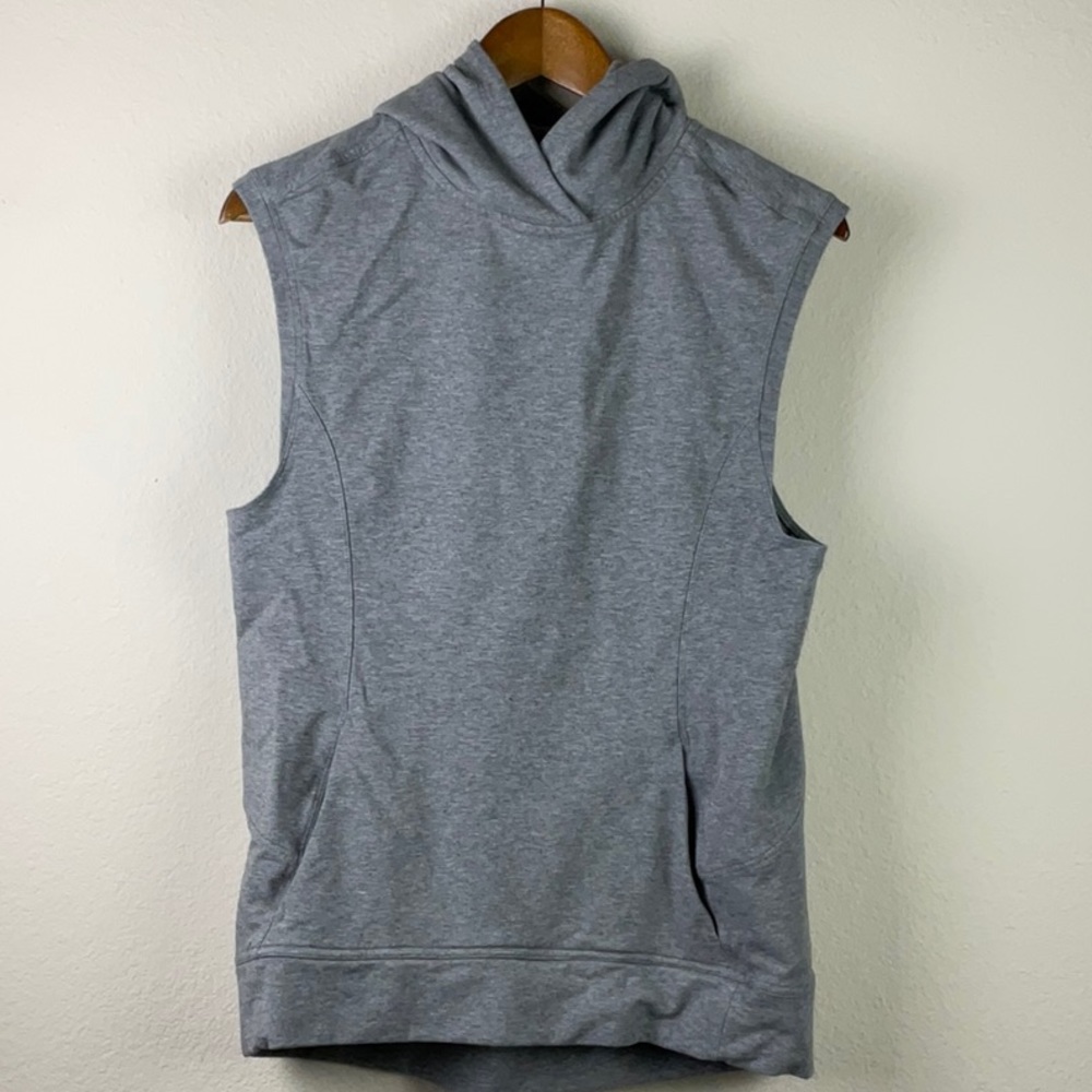 Lululemon Blissed Out Sleeveless Hoodie Heathered Grey